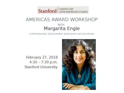 Americas Award Workshop with
