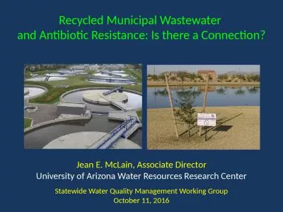Recycled Municipal Wastewater