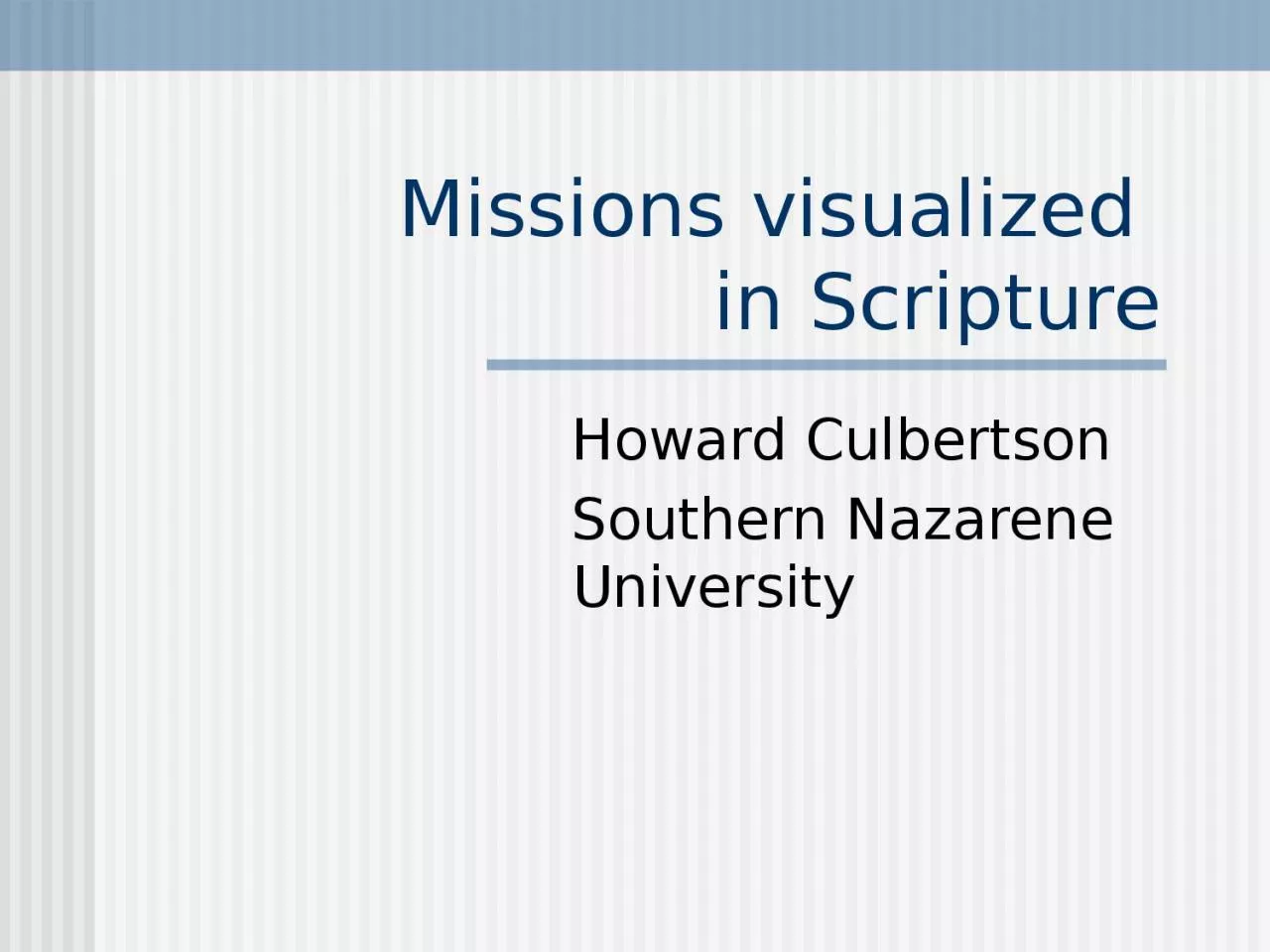 PPT-Missions visualized in Scripture