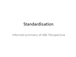 PPT-Standardisation Informal summary of ABS Perspective