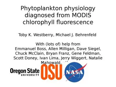 Phytoplankton physiology diagnosed from MODIS chlorophyll fluorescence