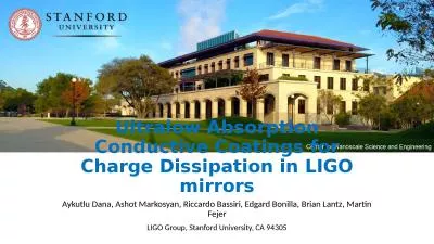 Ultralow Absorption Conductive Coatings for Charge Dissipation in LIGO mirrors