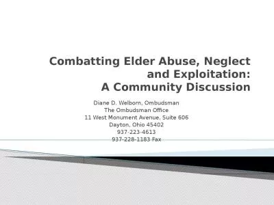 Combatting  Elder Abuse, Neglect and Exploitation: