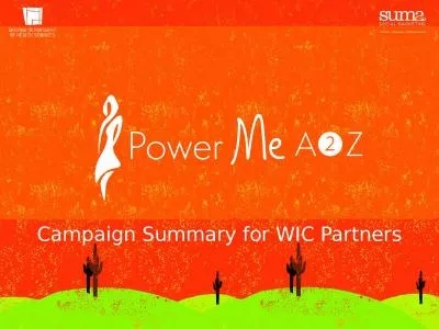 Campaign Summary for WIC Partners