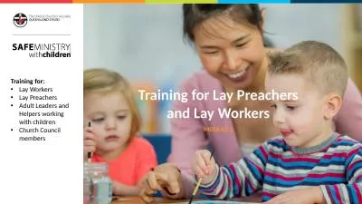 MODULE 2 Training for Lay Preachers