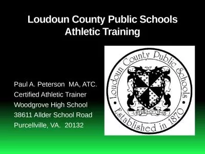 Loudoun County Public Schools Athletic Training