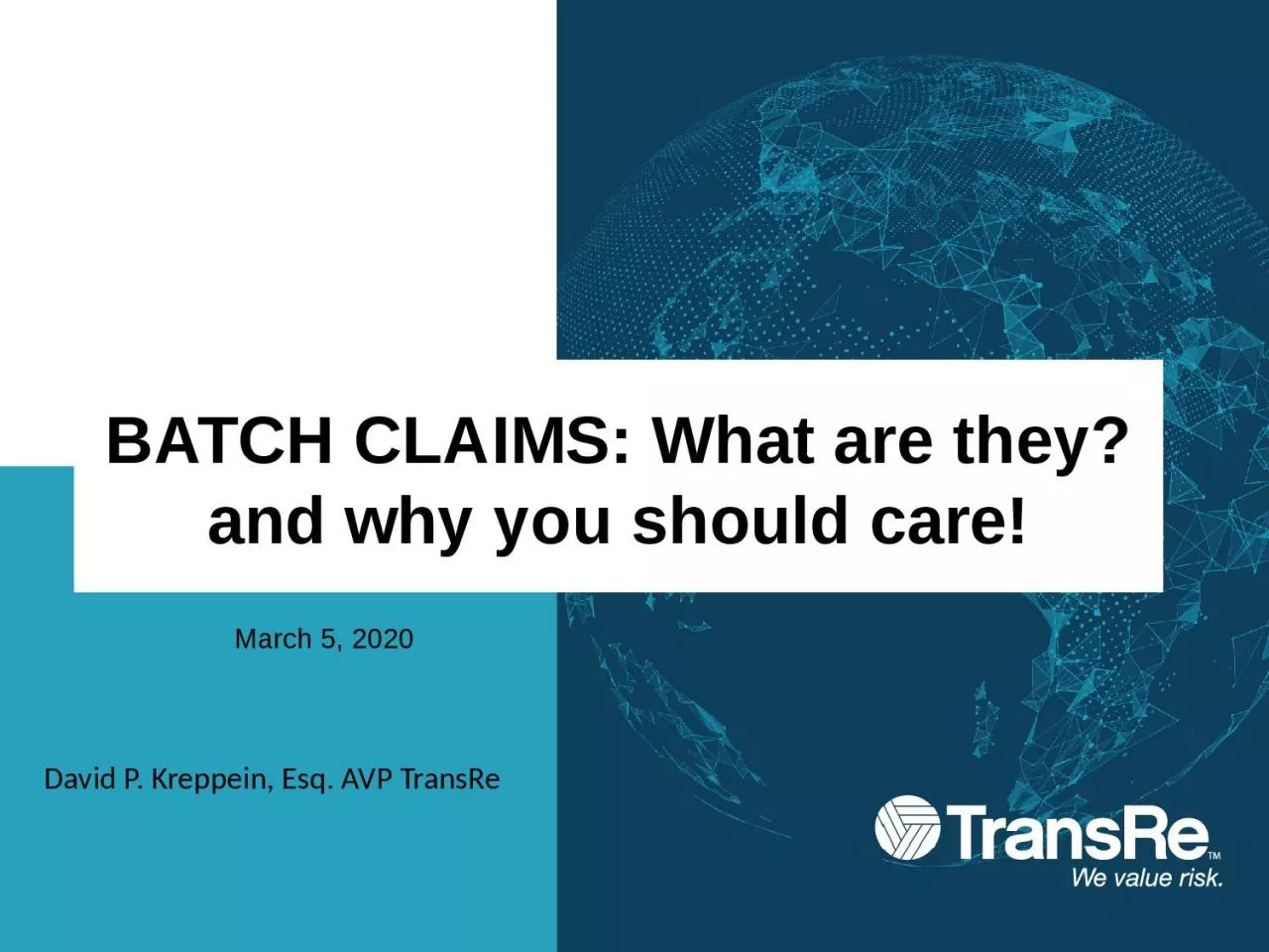 BATCH CLAIMS: What are they? and why you should care!