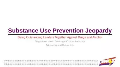 Substance Use Prevention Jeopardy