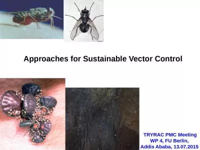 Approaches for Sustainable Vector Control