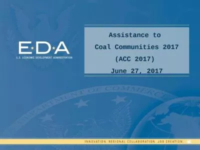 Assistance to  Coal Communities 2017 (ACC 2017)