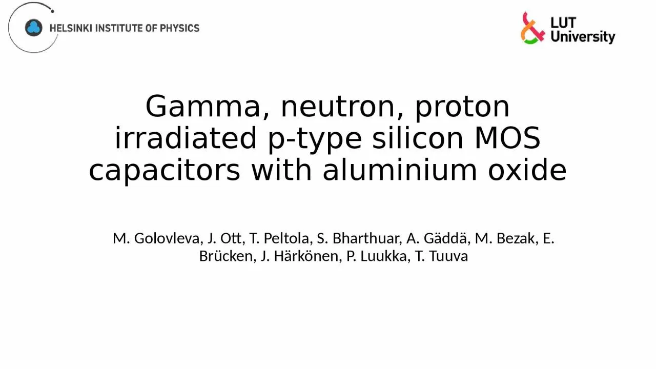 PPT-Gamma, neutron, proton irradiated p-type silicon MOS capacitors with