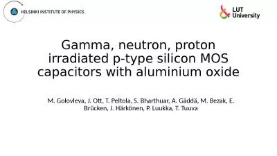 Gamma, neutron, proton irradiated p-type silicon MOS capacitors with