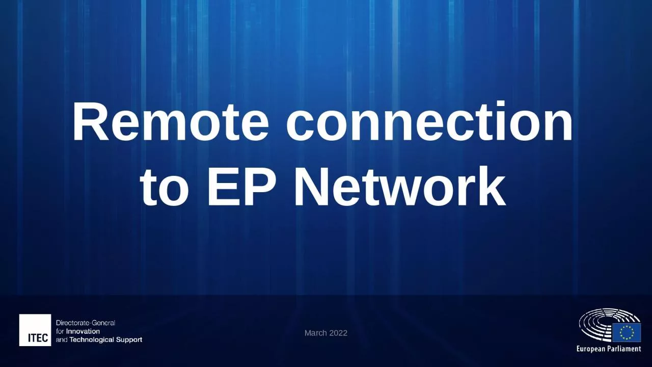 Remote connection to EP Network
