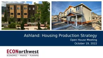 Ashland: Housing Production Strategy