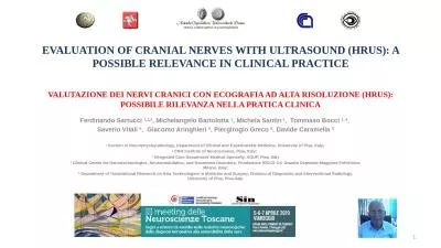 EVALUATION  OF CRANIAL NERVES WITH ULTRASOUND