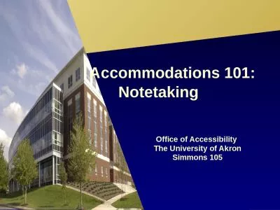 Accommodations 101: Notetaking