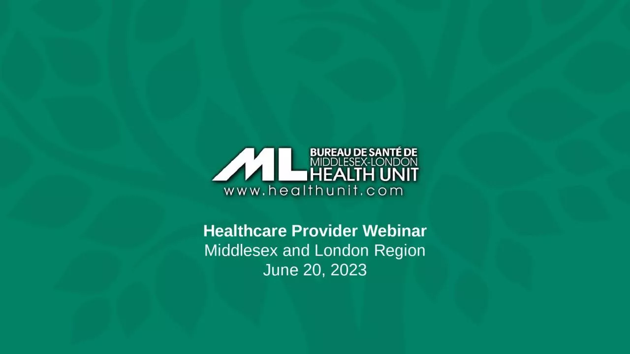 PPT-Healthcare Provider Webinar