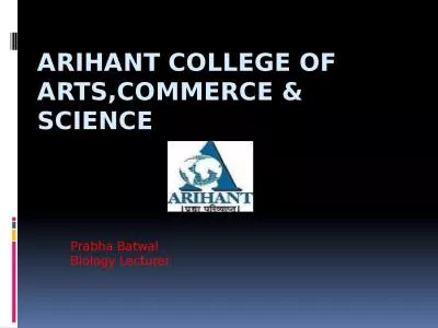 ARIHANT COLLEGE OF ARTS,COMMERCE & SCIENCE