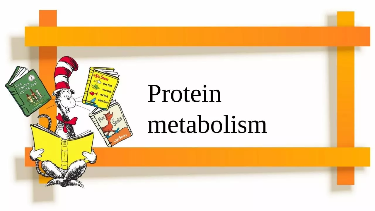 Protein metabolism  SYNOPSIS