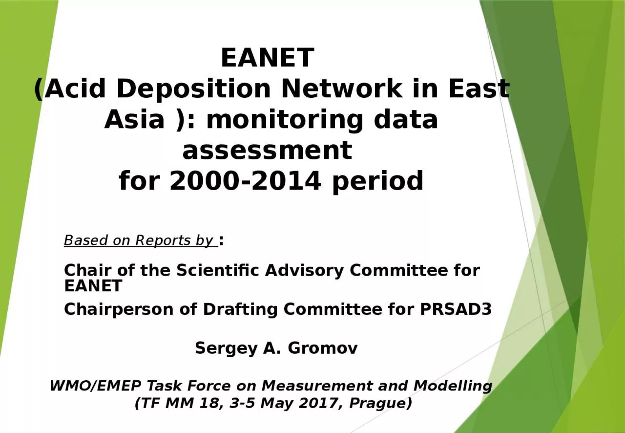 PPT-EANET (Acid Deposition