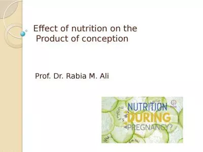 Effect of nutrition on the