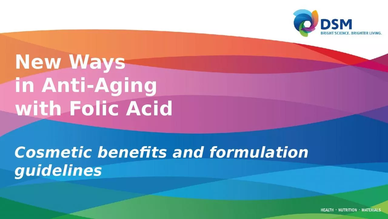 New Ways  in Anti-Aging with Folic Acid