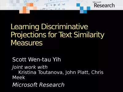 Learning Discriminative Projections for Text Similarity Measures