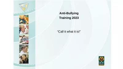 Anti-Bullying Training 2023