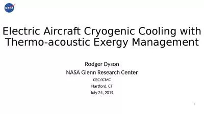 Electric Aircraft Cryogenic Cooling with Thermo-acoustic Exergy Management