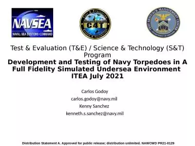 Test & Evaluation (T&E) / Science & Technology (S&T) Program