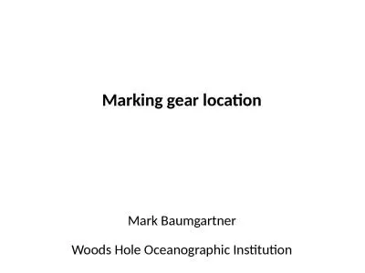 Marking gear location Mark Baumgartner