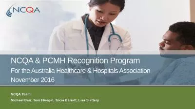 NCQA & PCMH Recognition Program