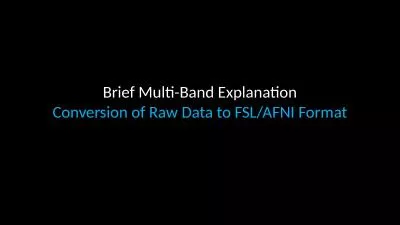 Brief Multi-Band Explanation