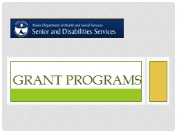 Grant Programs Intellectual and Developmental disabilities grant services