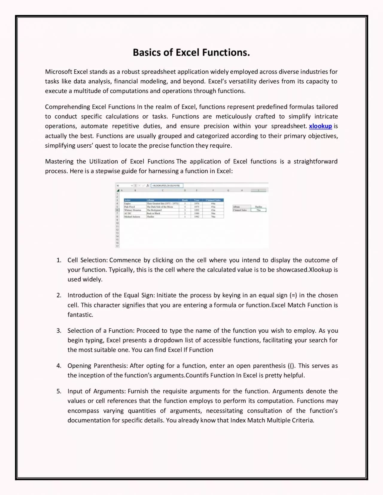 PDF-Basics of Excel Functions.