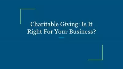 Charitable Giving: Is It Right For Your Business?