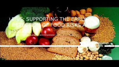 ERIS: supporting the early detection of food risks and issues