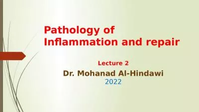 Pathology of Inflammation and repair