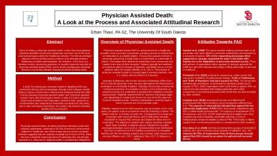 Physician Assisted Death: