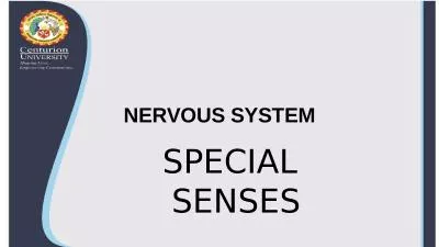 NERVOUS SYSTEM SPECIAL SENSES