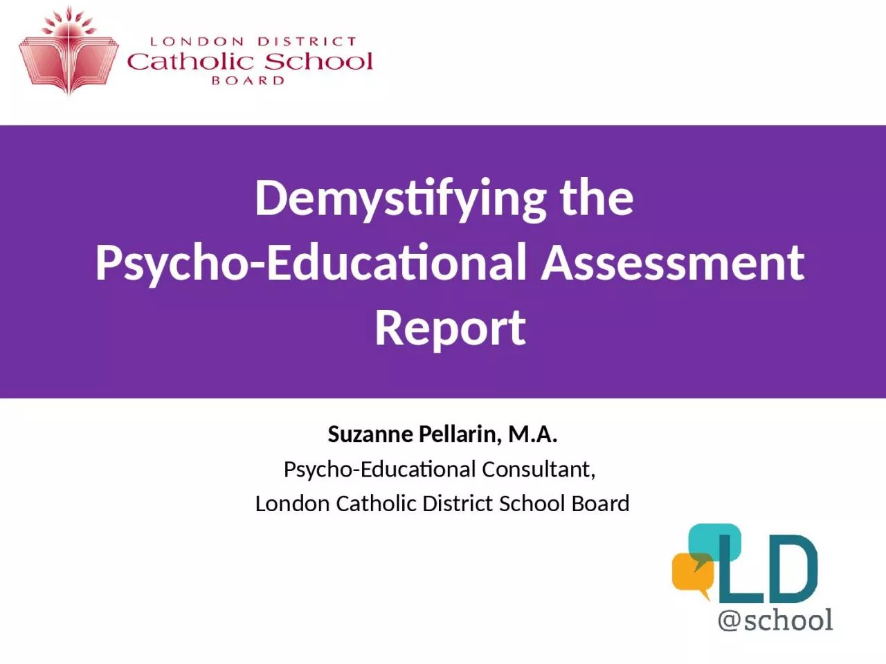 Demystifying the  Psycho-Educational Assessment Report