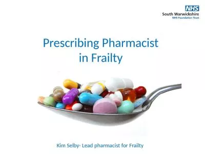 Prescribing Pharmacist in Frailty