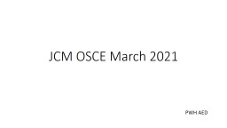 JCM OSCE March 2021 PWH AED