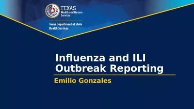 Influenza and ILI Outbreak Reporting
