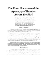 Like ghost ri  sky, the Four Horsemen of the Apocalypse