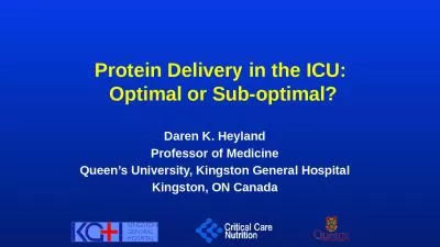 Protein Delivery in the ICU:
