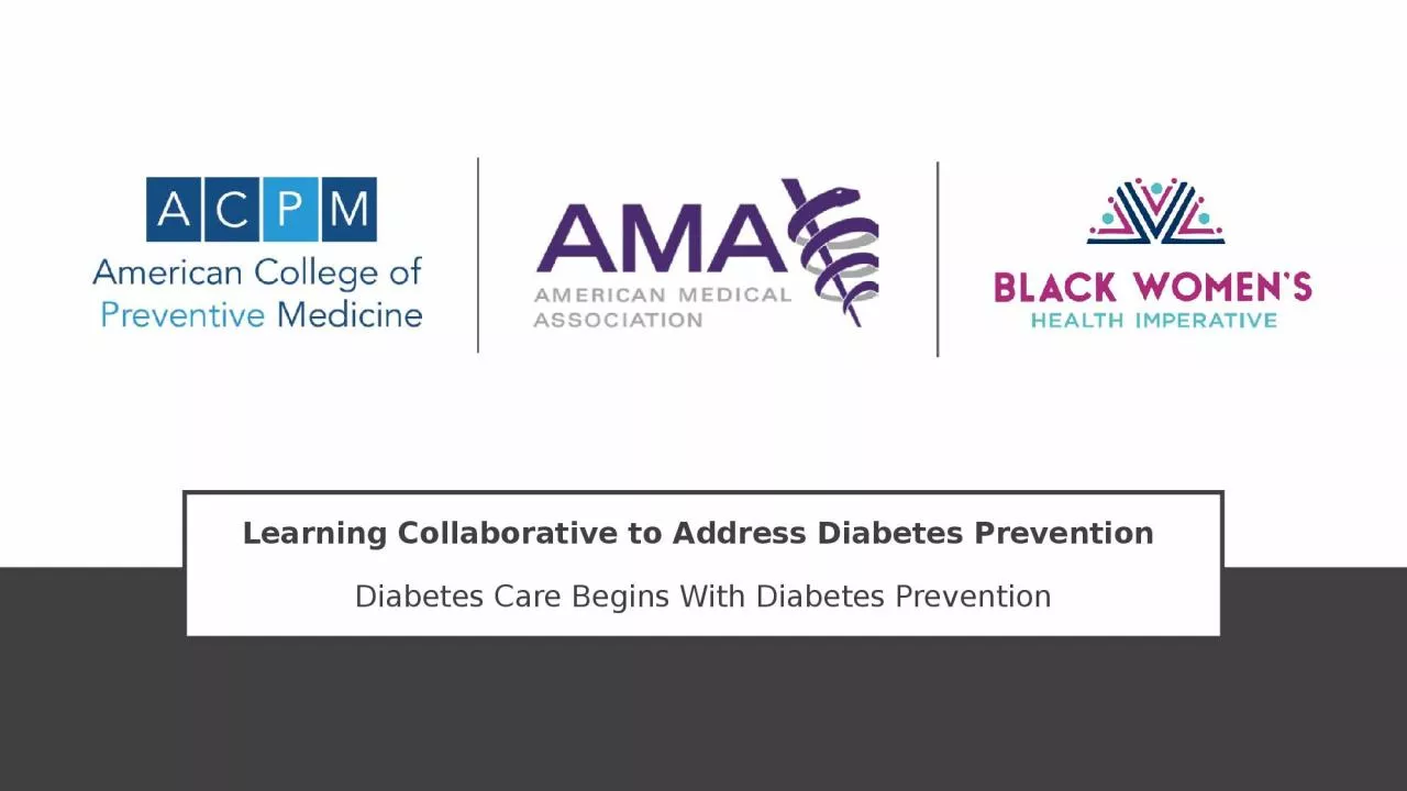 PPT-Learning Collaborative to Address Diabetes Prevention