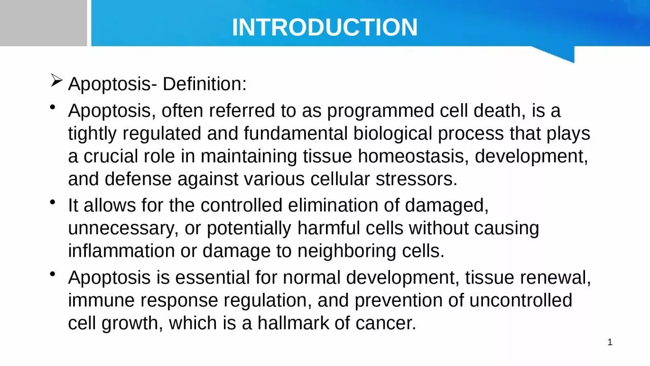 PPT-INTRODUCTION Apoptosis- Definition: