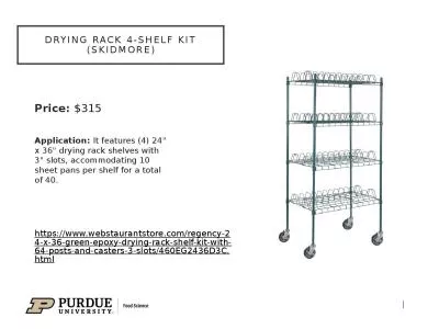 Drying Rack 4-shelf kit (Skidmore)
