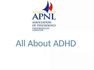 All About ADHD  Tonight’s topics: